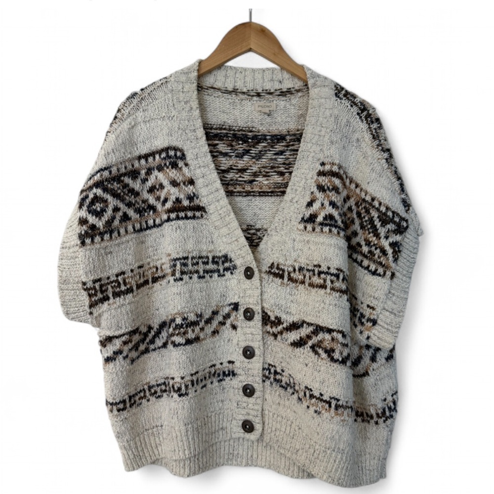 Pilcro Cocoon Cardigan Sweater Vest